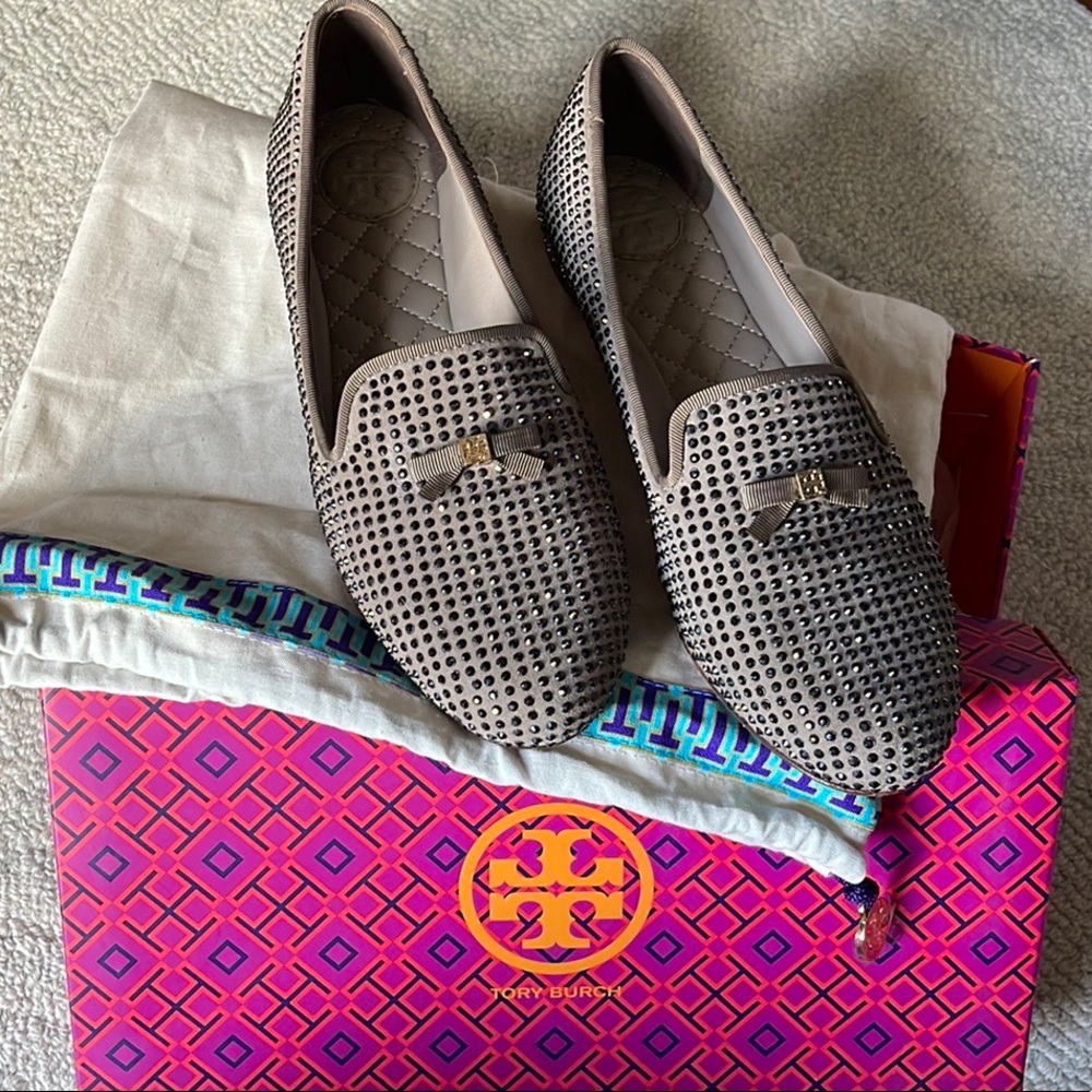 Tory Burch stunning studded flats!!